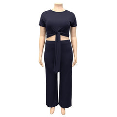 Women‘s Solid Color Two Piece Set - Shah S. Sahota