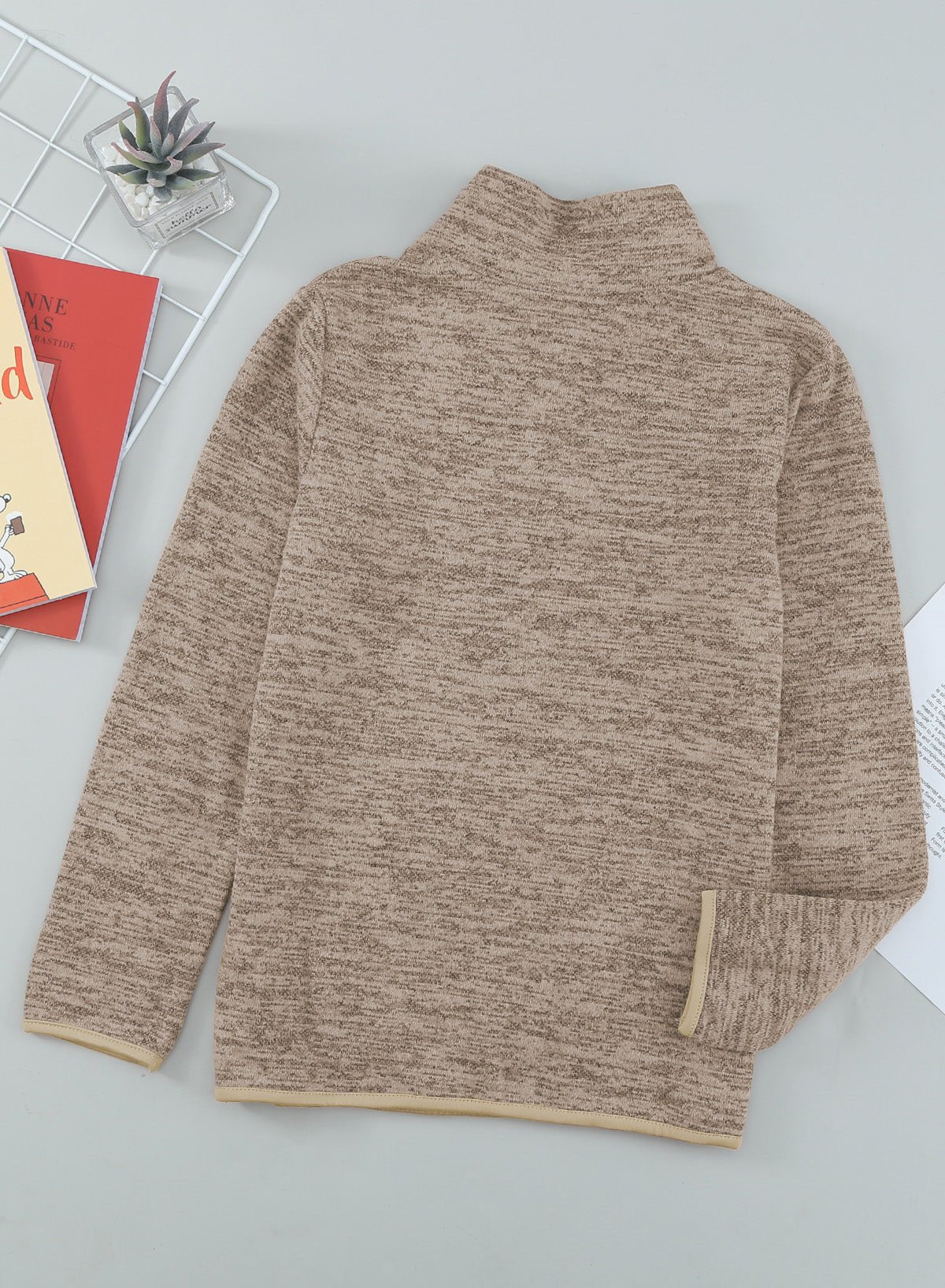 Kids Quarter-Zip Collar Sweatshirt with Kangaroo Pocket - Shah S. Sahota