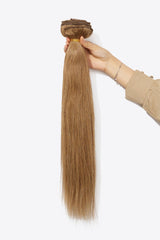 18''140g #10 Natural Straight Clip-in Hair Extensions Human Hair - Shah S. Sahota