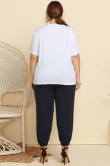 Graphic Tee and Belted Paperbag Joggers Set - Shah S. Sahota