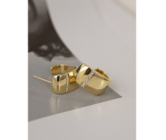 Women's Gold Plated Chunky Earrings - Shah S. Sahota