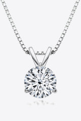 Show Off 1 Carat Moissanite Pendant Necklace - Shah S. Sahota