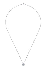 Moissanite Pendant Platinum-Plated Necklace - Shah S. Sahota