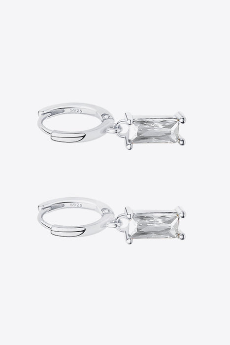 Retro 925 Sterling Silver Cubic Zirconia Drop Earrings - Shah S. Sahota