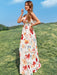 Floral Strapless Frill Trim Tiered Dress - Shah S. Sahota