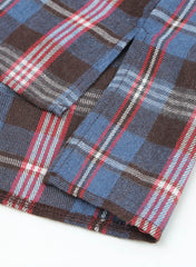 Plaid Slit High-Low Shirt with Pockets - Shah S. Sahota