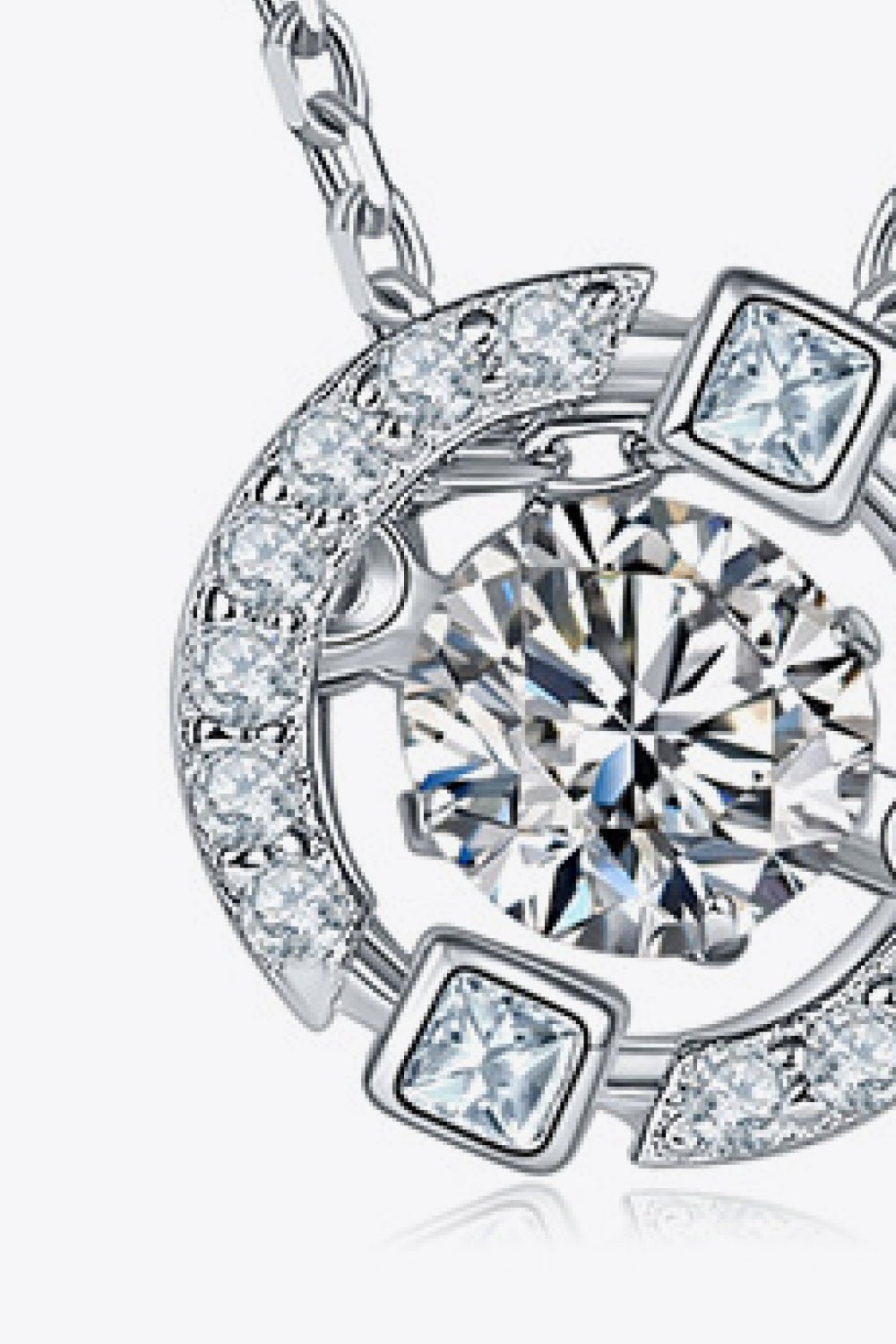 Moissanite Pendant Chain-Link Necklace - Shah S. Sahota