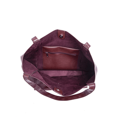Retro Large Capacity Waxy Leather Tote Bag - Shah S. Sahota