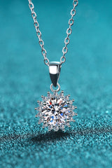 925 Sterling Silver Moissanite Pendant Necklace - Shah S. Sahota