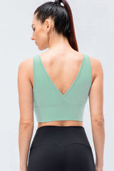 Reversible Cropped Surplice Yoga Tank - Shah S. Sahota