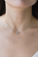Evil Eye Pendant Gold Plated Chain Necklace - Shah S. Sahota