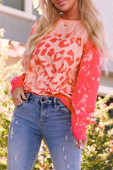 Leopard Tie-Dye Crewneck Drop Shoulder Sweatshirt - Shah S. Sahota