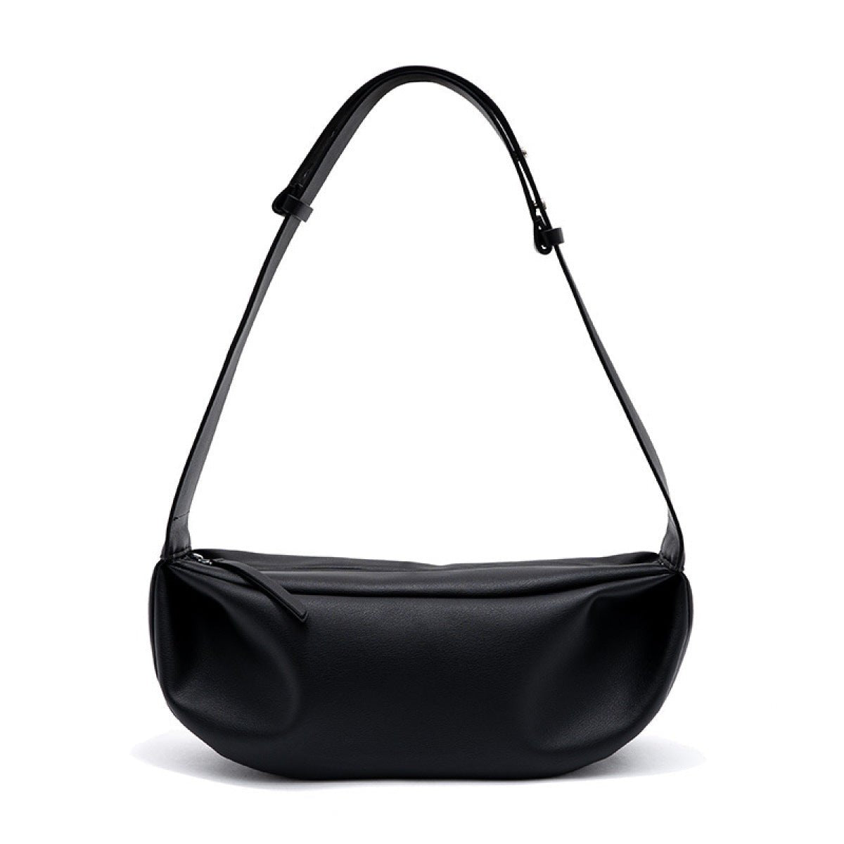 Retro Dumpling Wide Shoulder Zipper Shoulder Bag - Shah S. Sahota