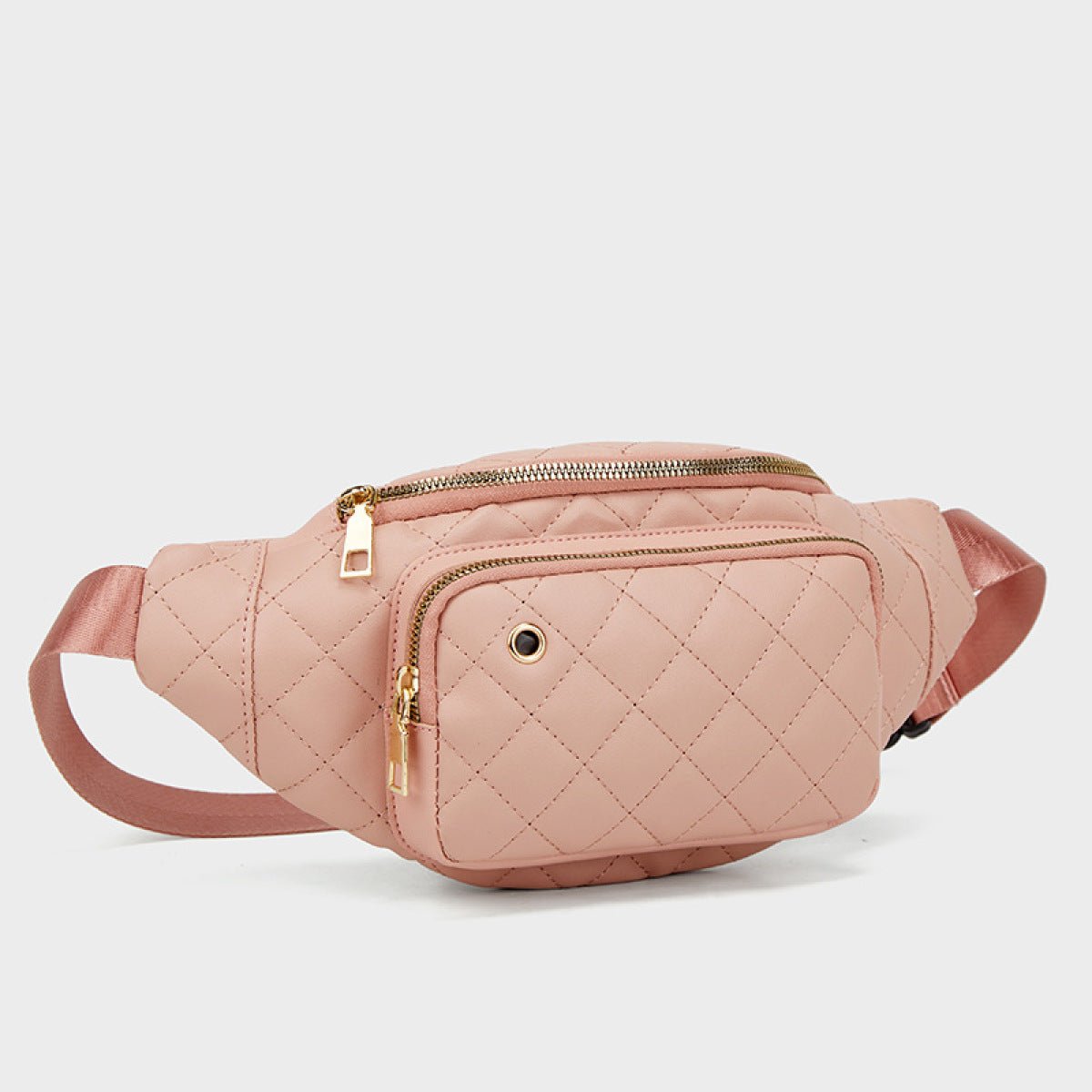 Simple Rhombus Pattern Crossbody Waist Bag - Shah S. Sahota