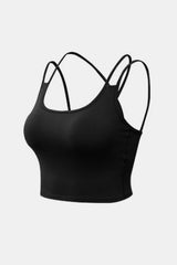 Double-Strap Cropped Yoga Cami - Shah S. Sahota