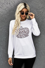 Pumpkin Graphic Long Sleeve Sweatshirt - Shah S. Sahota