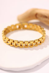 18K Gold-Plated Watch Band Bracelet - Shah S. Sahota