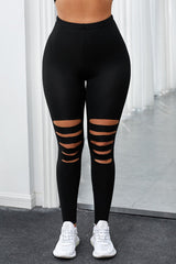 High Waist Cutout Yoga Leggings - Shah S. Sahota