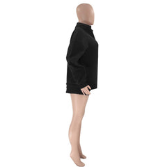 Stand-Up Collar Zipper Pullover Long-Sleeved Sweatshirts & Tie Shorts Lounge Sets - Shah S. Sahota