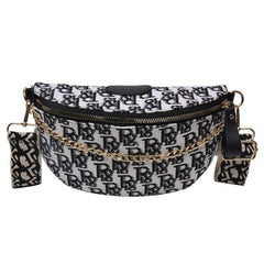 Casual Letter Crossbody Bags With Chain - Shah S. Sahota