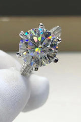 5 Carat Moissanite 6-Prong Ring - Shah S. Sahota