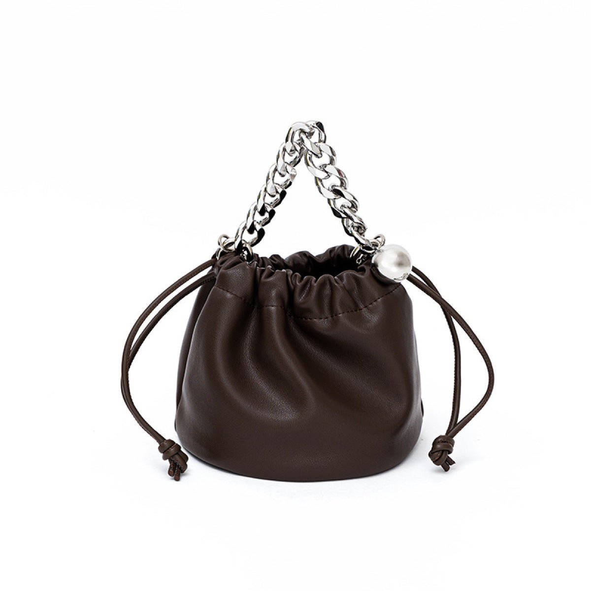 Large Capacity Drawstring Bucket Bag With Removable Handle - Shah S. Sahota