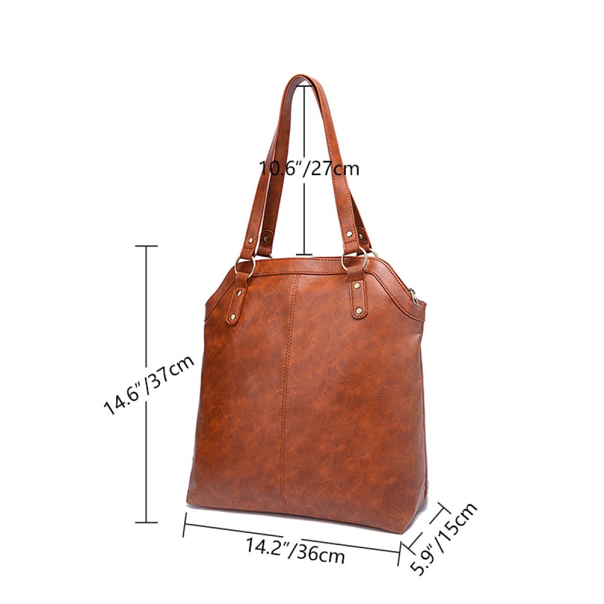Women's Retro Large Shoulder Tote Bag - Shah S. Sahota