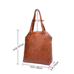 Women's Retro Large Shoulder Tote Bag - Shah S. Sahota