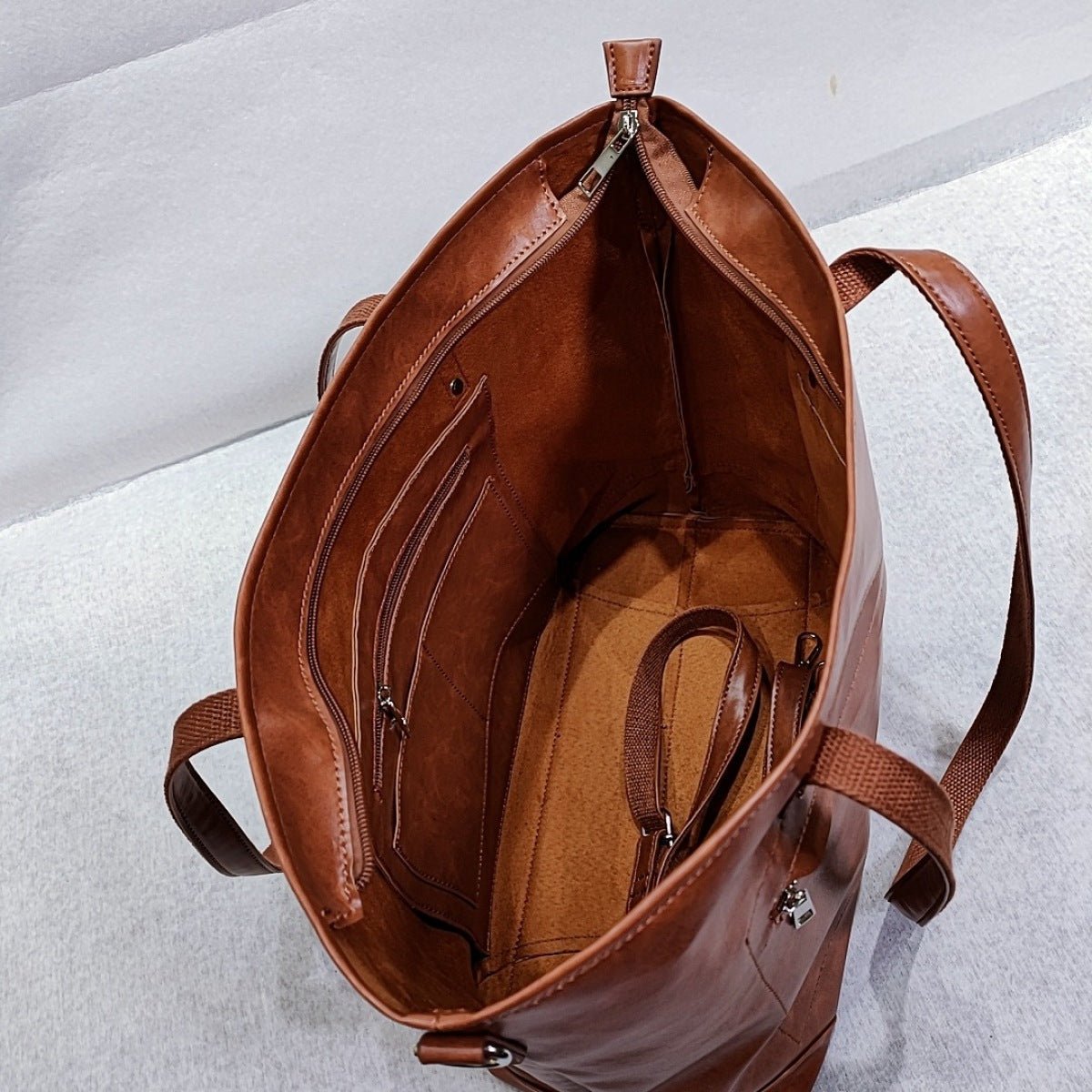 Retro Square One-Shoulder Tote Bag - Shah S. Sahota