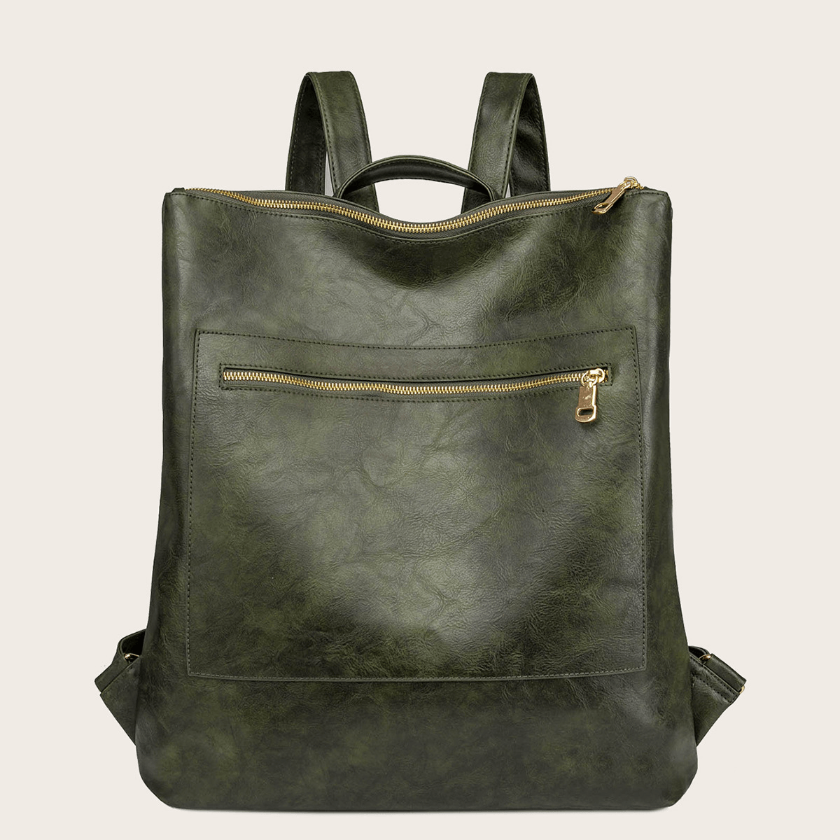 Retro Zipper Large-Capacity Backpack - Shah S. Sahota