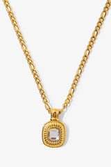 18K Gold Plated Inlaid Rhinestone Pendant Necklace - Shah S. Sahota