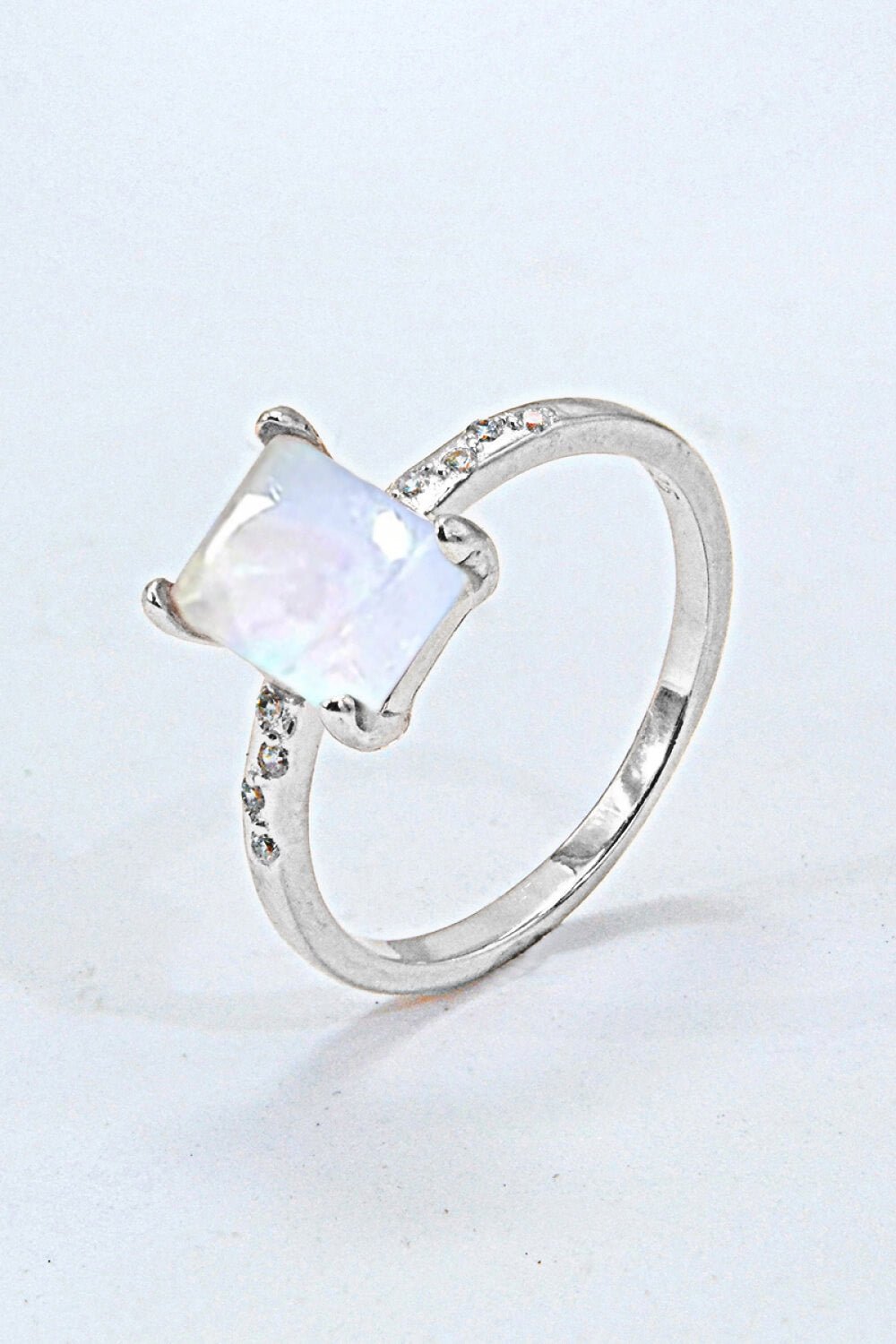 Square Moonstone Ring - Shah S. Sahota