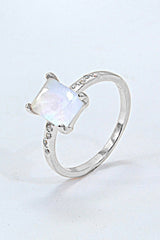 Square Moonstone Ring - Shah S. Sahota