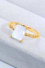 Square Moonstone Ring - Shah S. Sahota