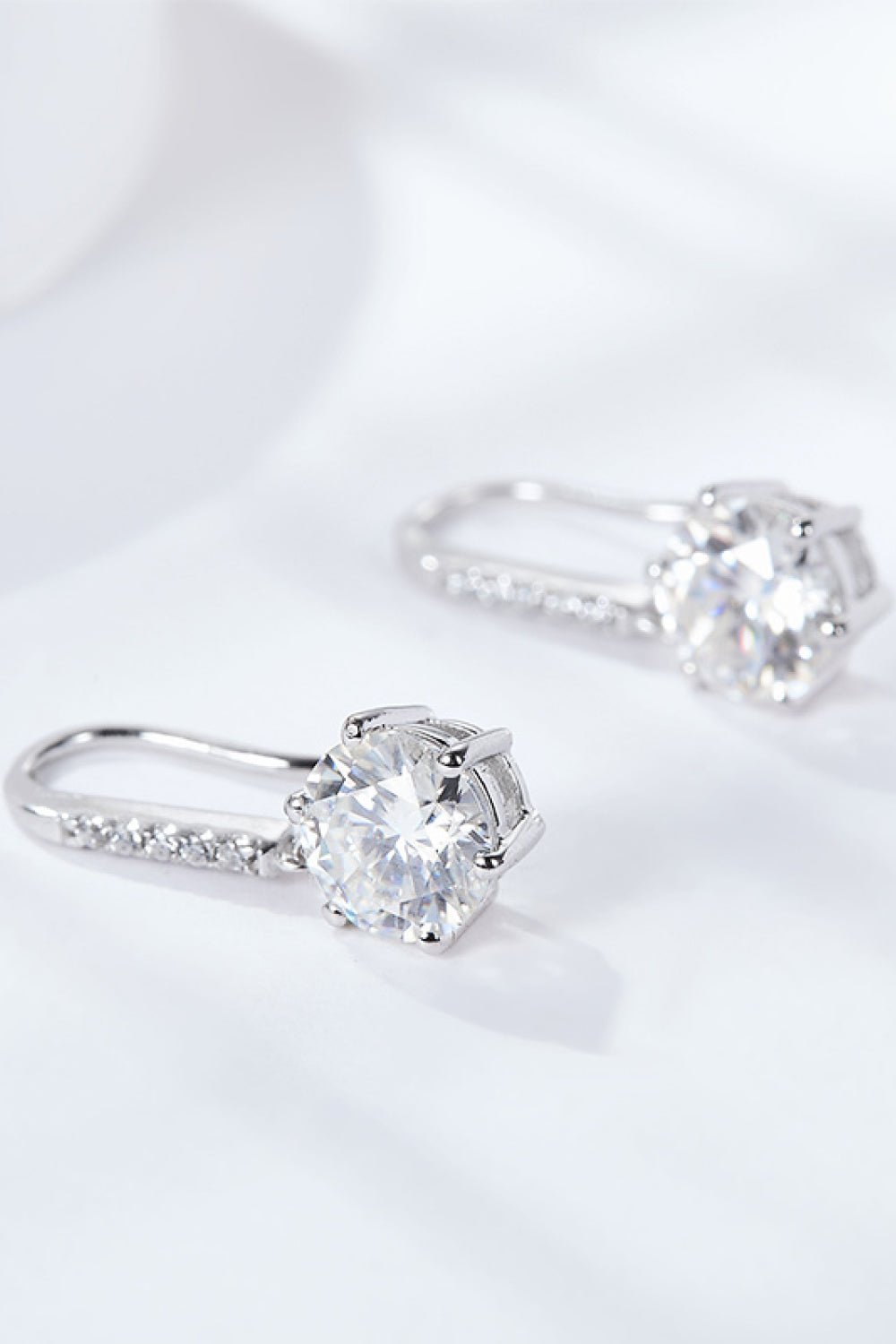 6-Prong Moissanite Drop Earrings - Shah S. Sahota