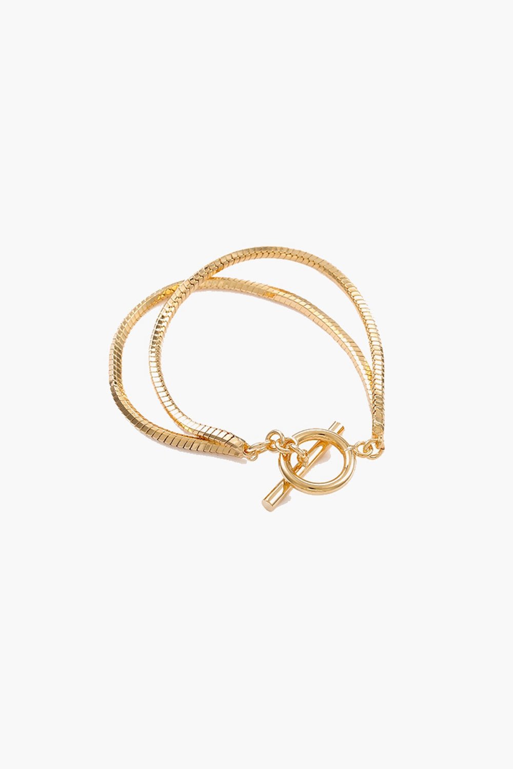 Snake Chain Toggle Clasp Bracelet - Shah S. Sahota