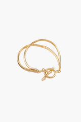 Snake Chain Toggle Clasp Bracelet - Shah S. Sahota