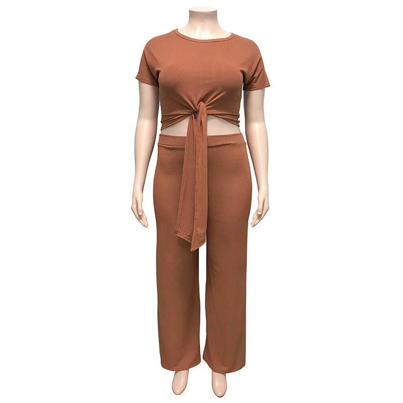 Women‘s Solid Color Two Piece Set - Shah S. Sahota