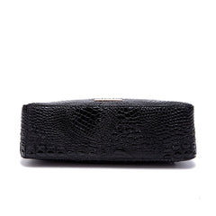 Retro Crocodile Pattern Baguette Bag - Shah S. Sahota