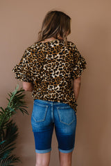 Doe & Rae Lookin' Fabulous Full Size Run Leopard Print Tee - Shah S. Sahota