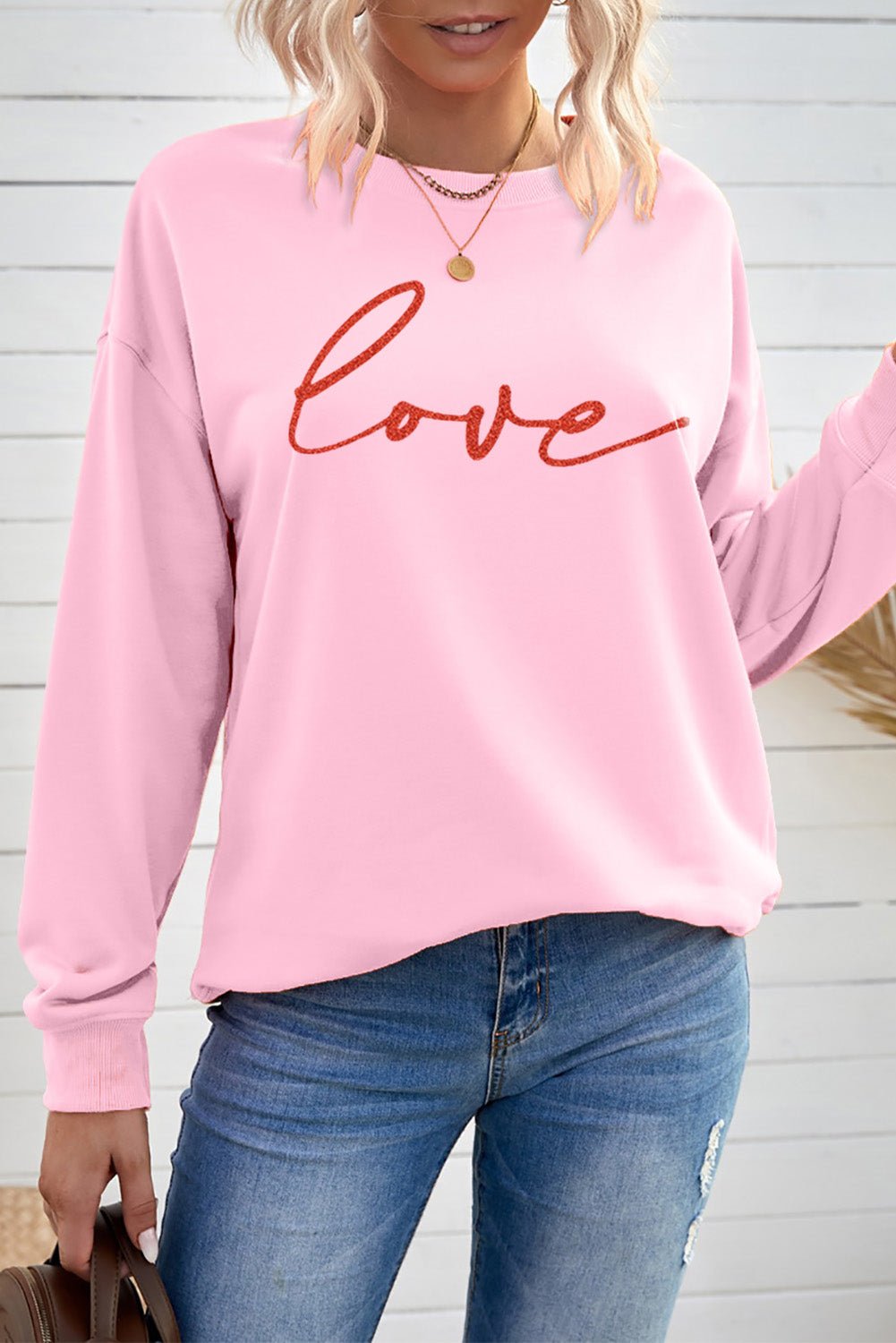 LOVE Dropped Shoulder Sweatshirt - Shah S. Sahota