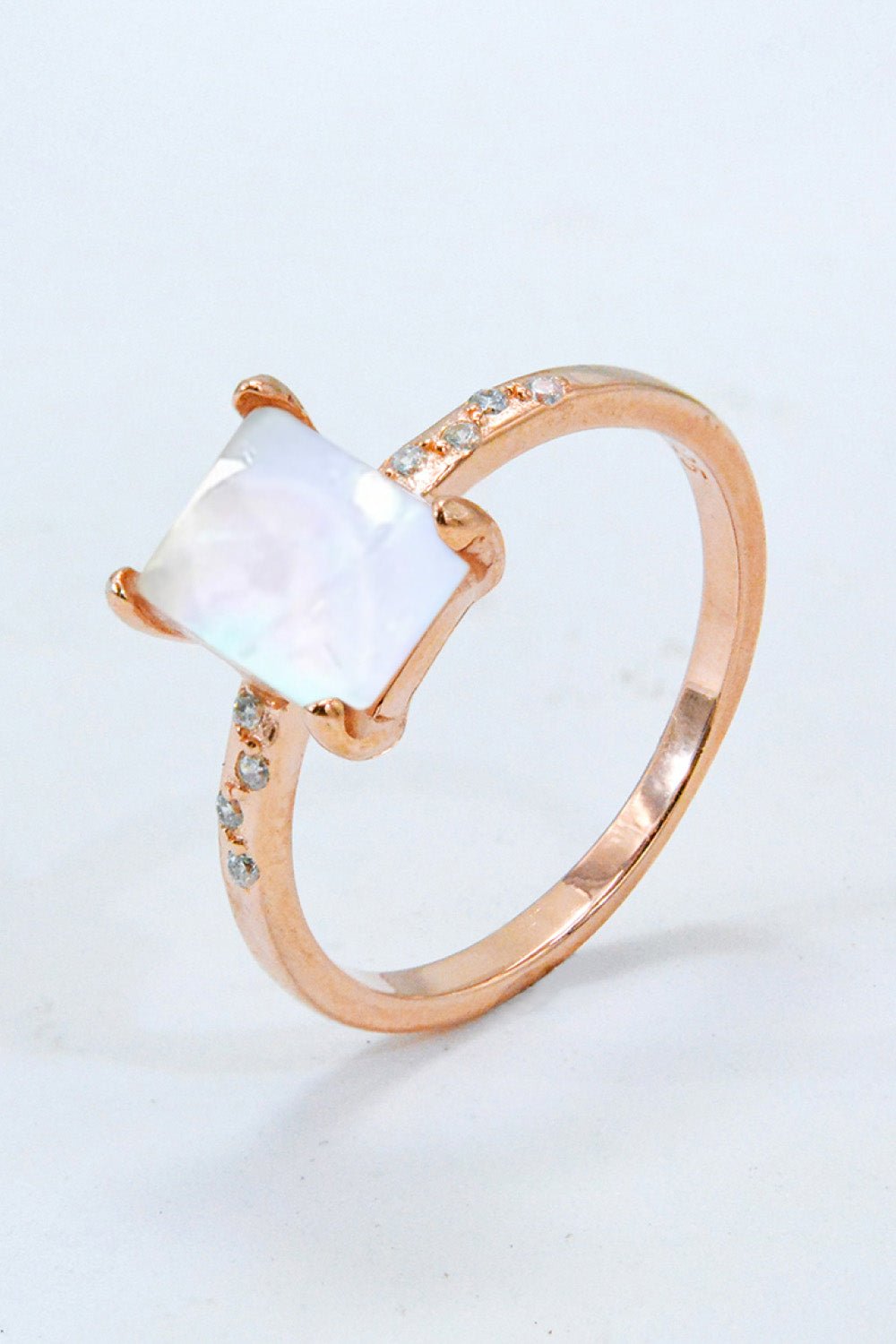 Square Moonstone Ring - Shah S. Sahota