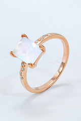 Square Moonstone Ring - Shah S. Sahota