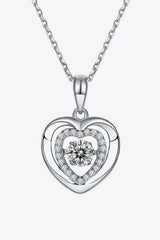 Moissanite Heart Pendant Necklace - Shah S. Sahota