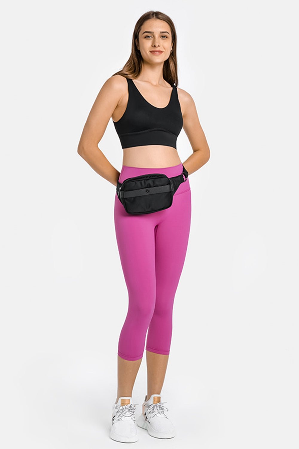Crisscross Scoop Neck Sports Bra - Shah S. Sahota