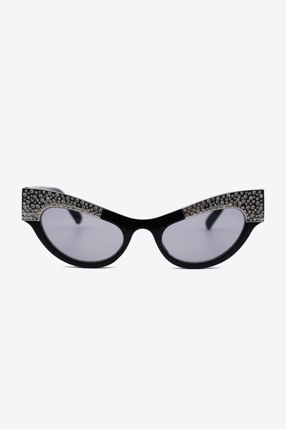 UV400 Rhinestone Trim Cat-Eye Sunglasses - Shah S. Sahota
