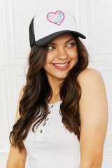 Fame Falling For You Trucker Hat in Black - Shah S. Sahota