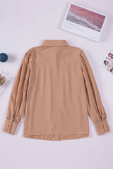 Gathered Detail Puff Sleeve Shirt - Shah S. Sahota