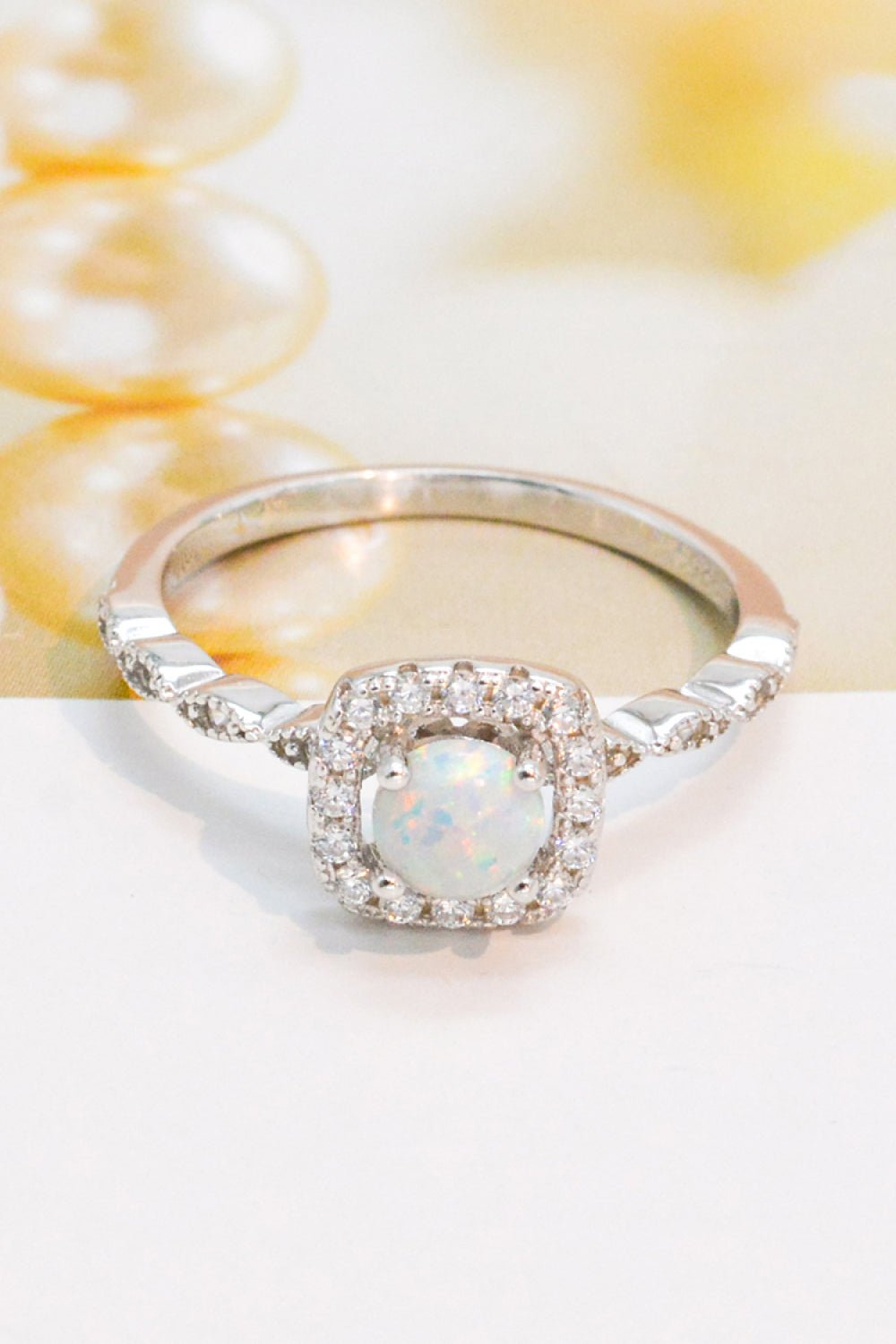 925 Sterling Silver Inlaid Opal Ring - Shah S. Sahota