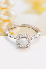 925 Sterling Silver Inlaid Opal Ring - Shah S. Sahota